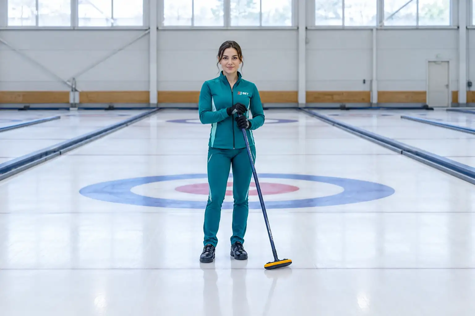 Fictional adult — curling